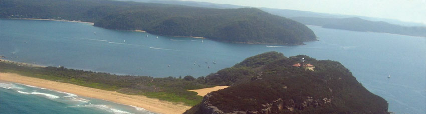 panorama of Ku-ring-gai Chase National Park