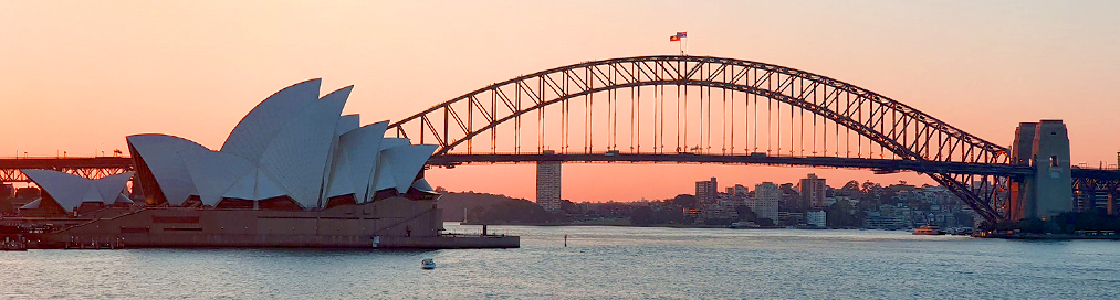 Panorama of Sydney Opera House and Harbour