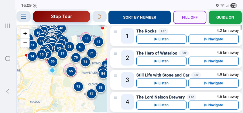 Sydney Self-Guiding GPS Audio Tour &mdash; personalised attractions by interest