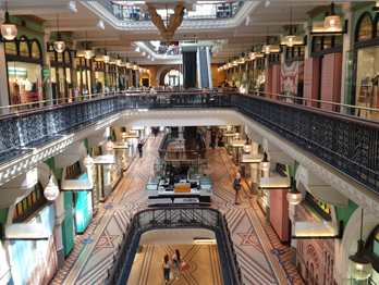 Queen Victoria Building heritage shopping arcade Sydney